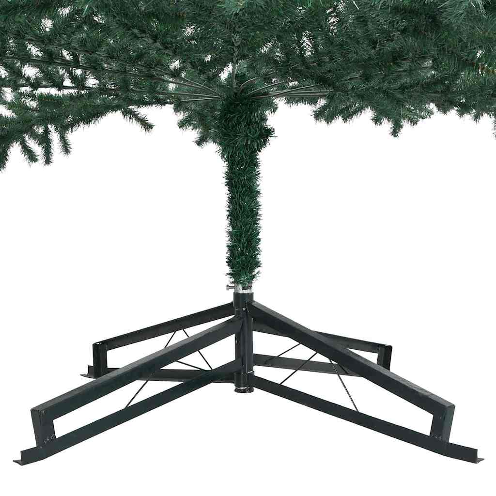 Künstlicher vorbeleuchteter Weihnachtsbaum mit Kugelset Grün