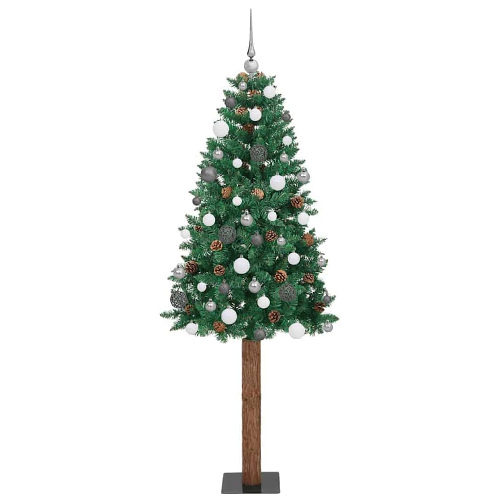 Schlanker Weihnachtsbaum Grün 210 cm