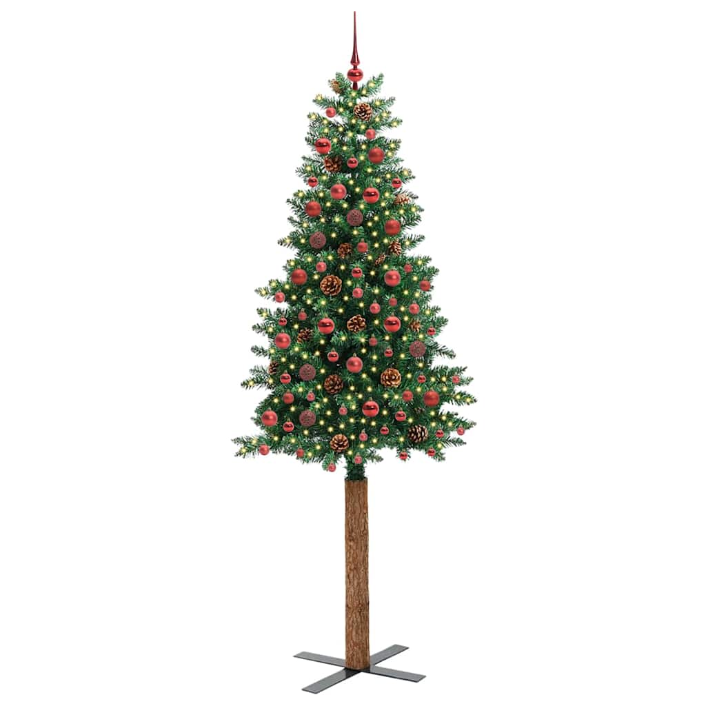 Schlanker Weihnachtsbaum Grün 210 cm