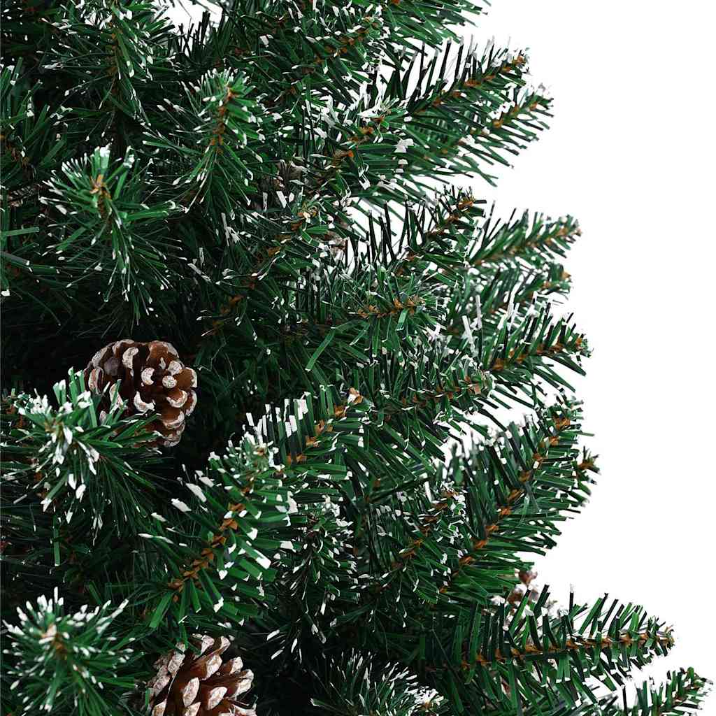 Schlanker Weihnachtsbaum mit 300 LEDs mit Ständer Grün 180 cm