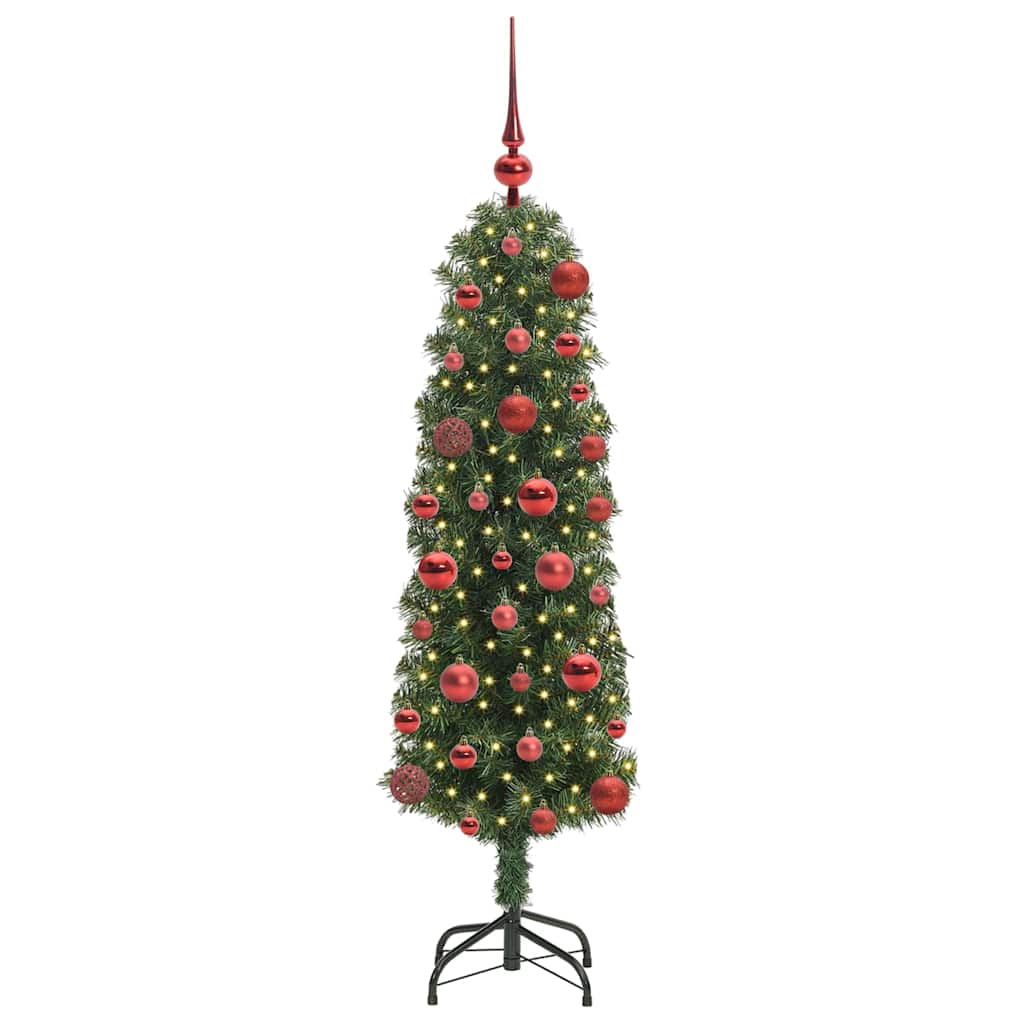 Künstlicher Weihnachtsbaum mit 150 LEDs mit Ständer Grün 120 cm