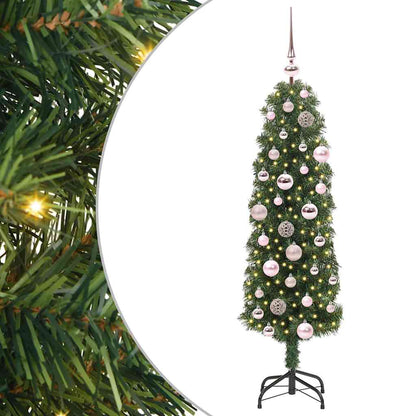 Künstlicher Weihnachtsbaum mit 150 LEDs mit Ständer Grün 120 cm
