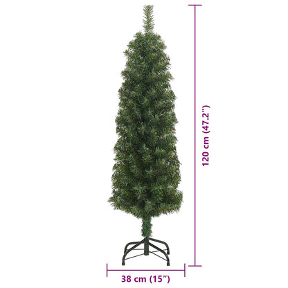 Künstlicher Weihnachtsbaum mit 150 LEDs mit Ständer Grün 120 cm