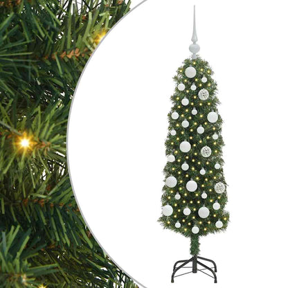 Künstlicher Weihnachtsbaum mit 150 LEDs mit Ständer Grün 120 cm