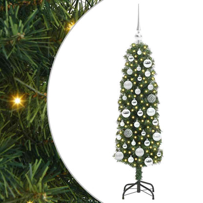 Künstlicher Weihnachtsbaum mit 150 LEDs mit Ständer Grün 120 cm
