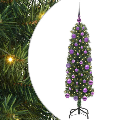 Künstlicher Weihnachtsbaum mit 150 LEDs mit Ständer Grün 120 cm