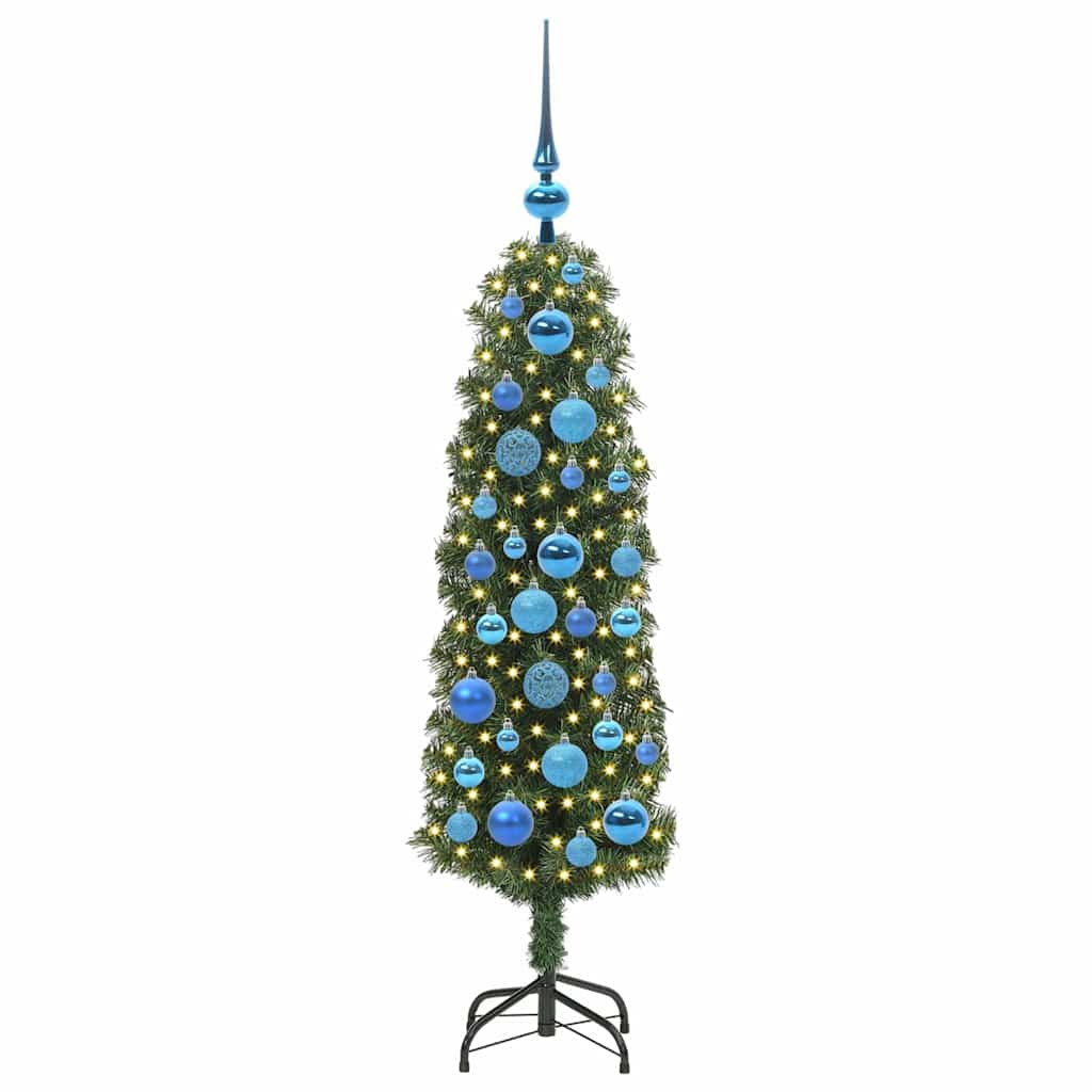 Künstlicher Weihnachtsbaum mit 150 LEDs mit Ständer Grün 120 cm
