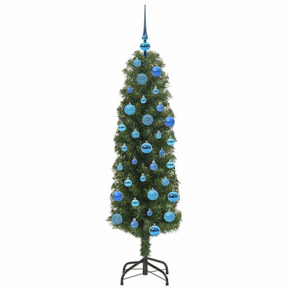 Künstlicher Weihnachtsbaum mit LED-Beleuchtung Grün 150 cm