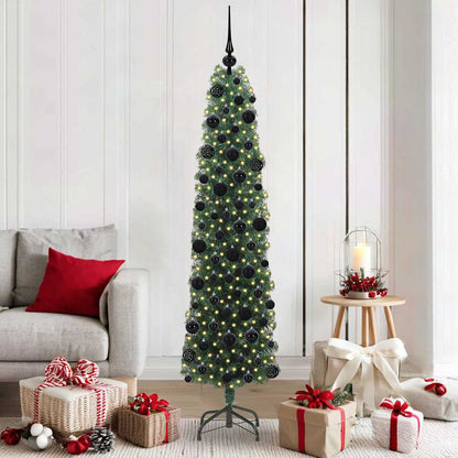 Künstlicher Weihnachtsbaum mit 300 LEDs mit Ständer Grün 180 cm