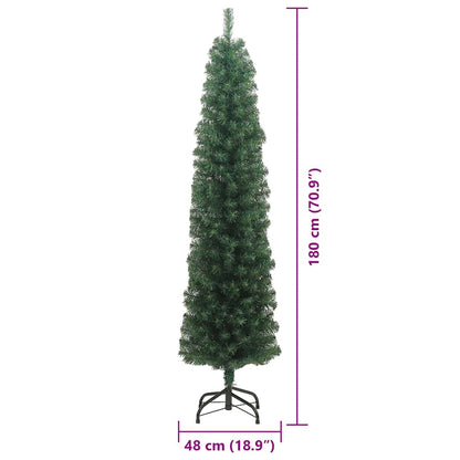 Künstlicher Weihnachtsbaum mit 300 LEDs mit Ständer Grün 180 cm