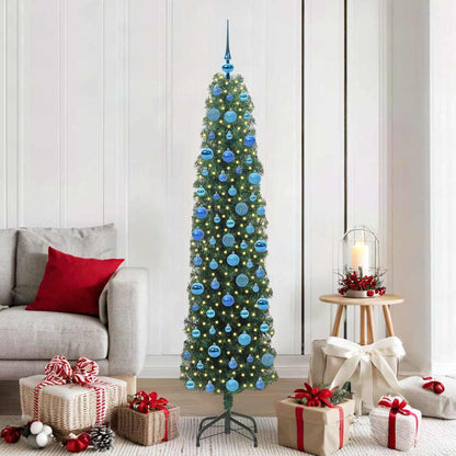 Künstlicher Weihnachtsbaum mit 300 LEDs mit Ständer Grün 180 cm