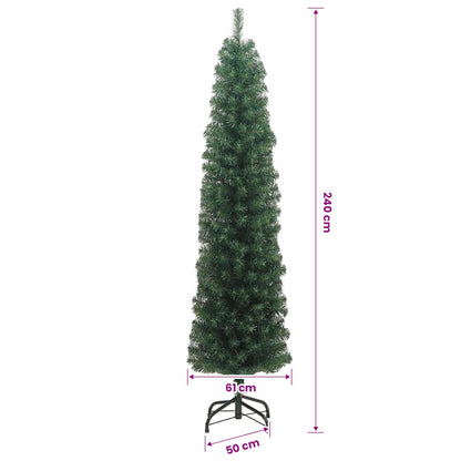 Künstlicher Weihnachtsbaum mit LED-Beleuchtung Grün 240 cm