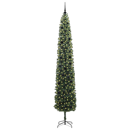 Künstlicher Weihnachtsbaum mit LED-Beleuchtung Grün 270 cm