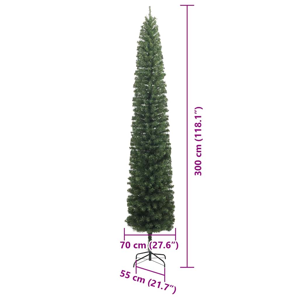 Künstlicher Weihnachtsbaum mit 300 LEDs mit Ständer Grün 300 cm