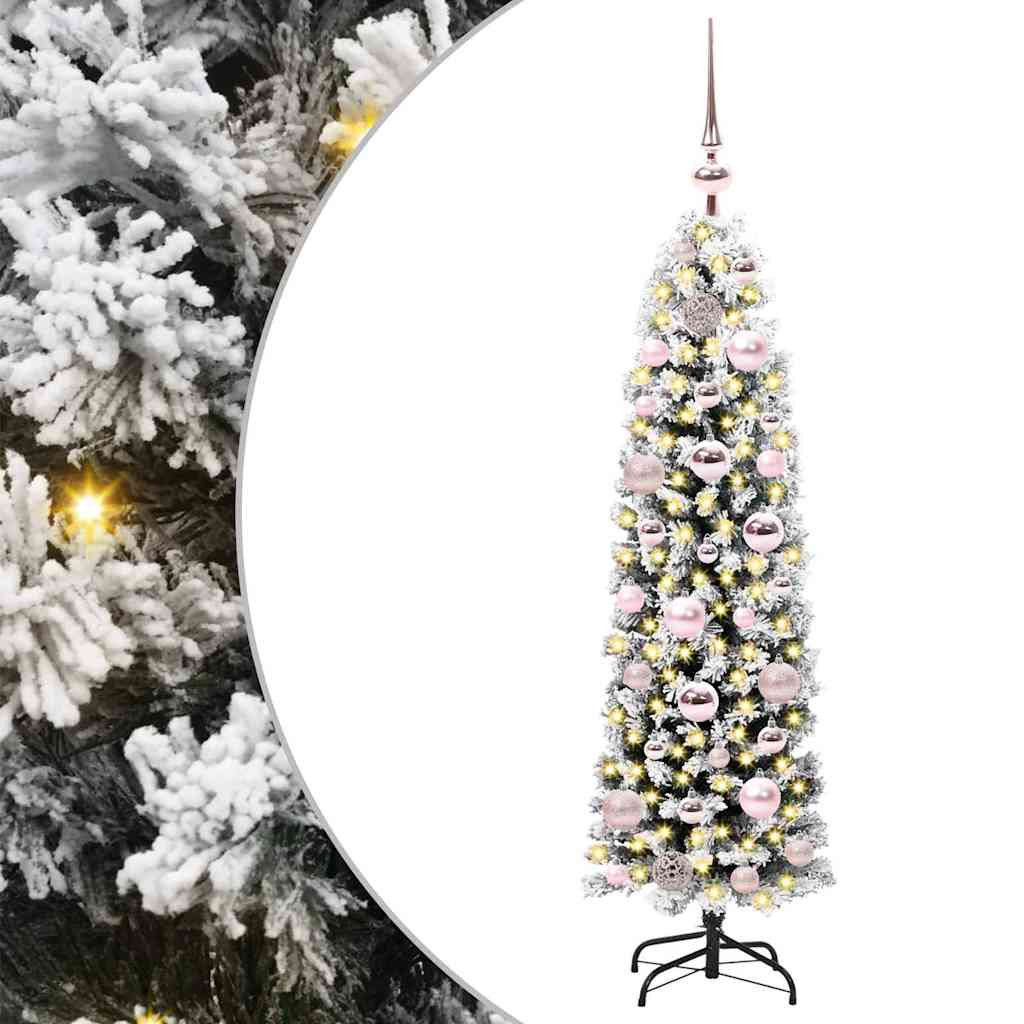 Künstlicher Weihnachtsbaum mit 150 LEDs mit Ständer Grün 120 cm