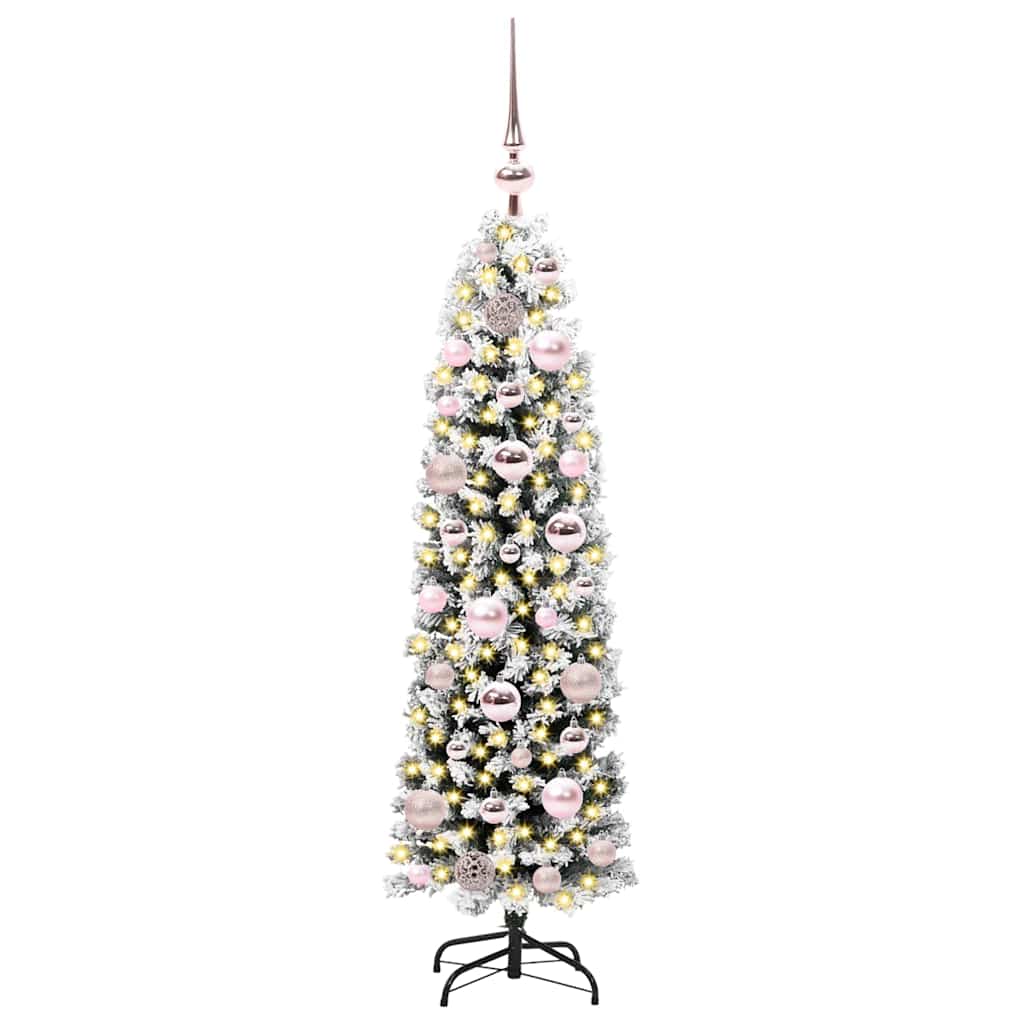 Künstlicher Weihnachtsbaum mit 150 LEDs mit Ständer Grün 120 cm