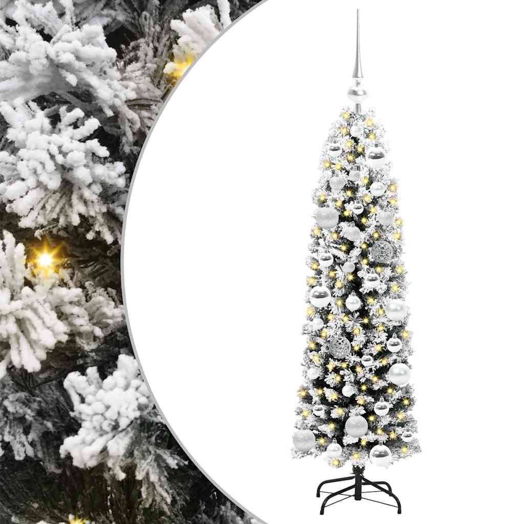 Künstlicher Weihnachtsbaum mit 150 LEDs mit Ständer Grün 120 cm