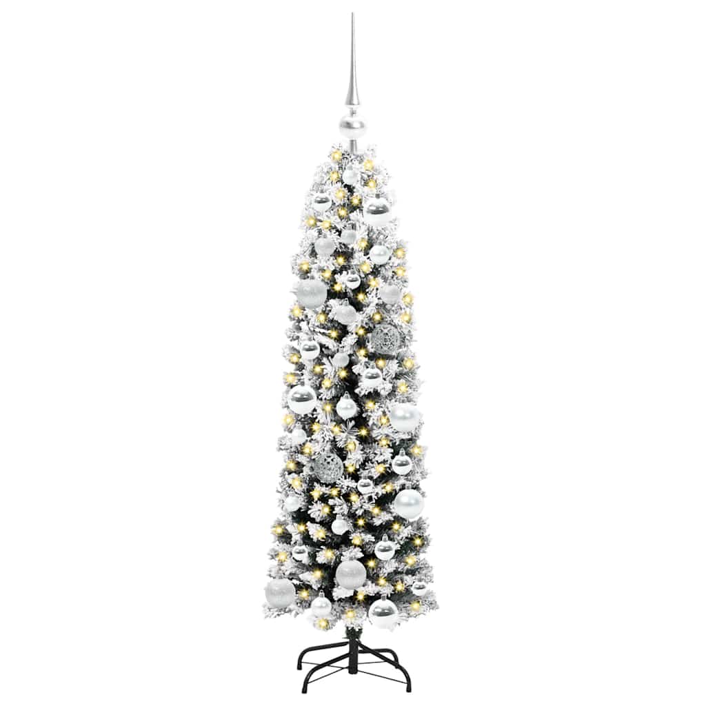 Künstlicher Weihnachtsbaum mit 150 LEDs mit Ständer Grün 120 cm
