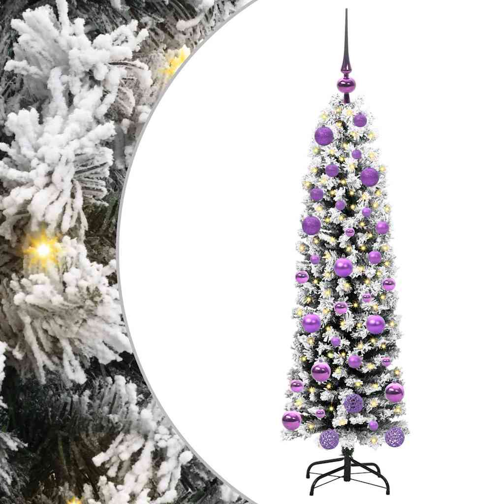 Künstlicher Weihnachtsbaum mit 150 LEDs mit Ständer Grün 120 cm