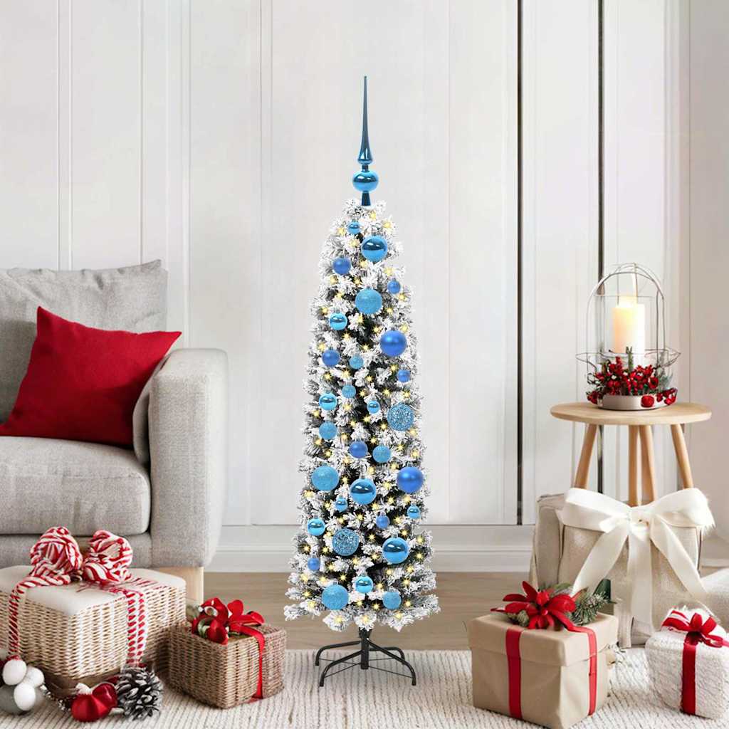 Künstlicher Weihnachtsbaum mit 150 LEDs mit Ständer Grün 120 cm