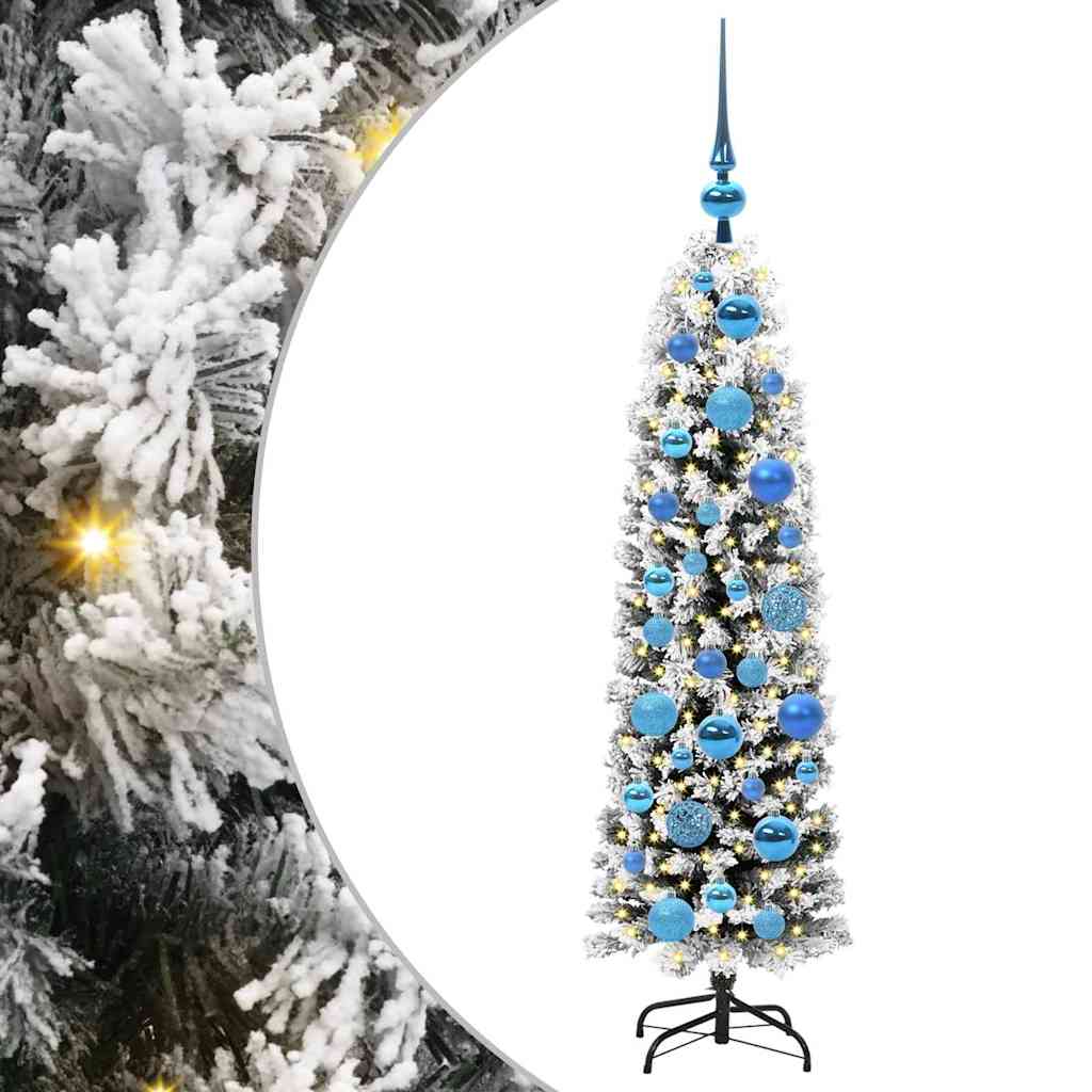 Künstlicher Weihnachtsbaum mit 150 LEDs mit Ständer Grün 120 cm