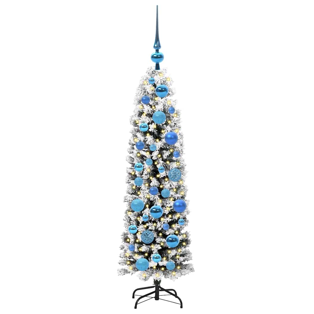 Künstlicher Weihnachtsbaum mit 150 LEDs mit Ständer Grün 120 cm