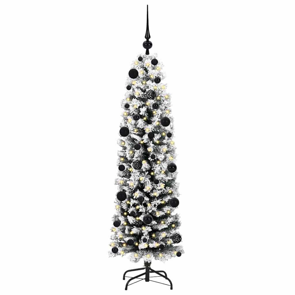 Künstlicher Weihnachtsbaum mit 150 LEDs mit Ständer Grün 150 cm