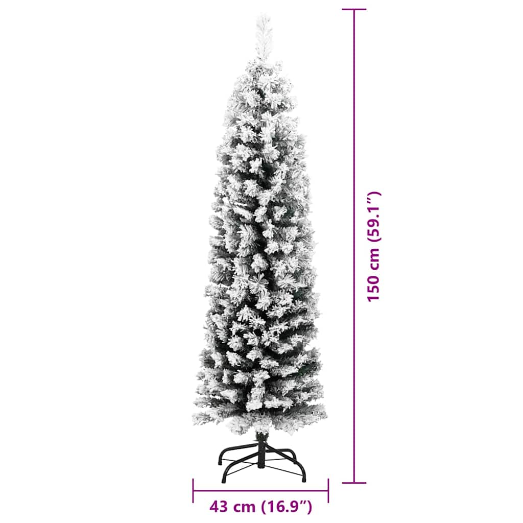 Künstlicher Weihnachtsbaum mit 150 LEDs mit Ständer Grün 150 cm