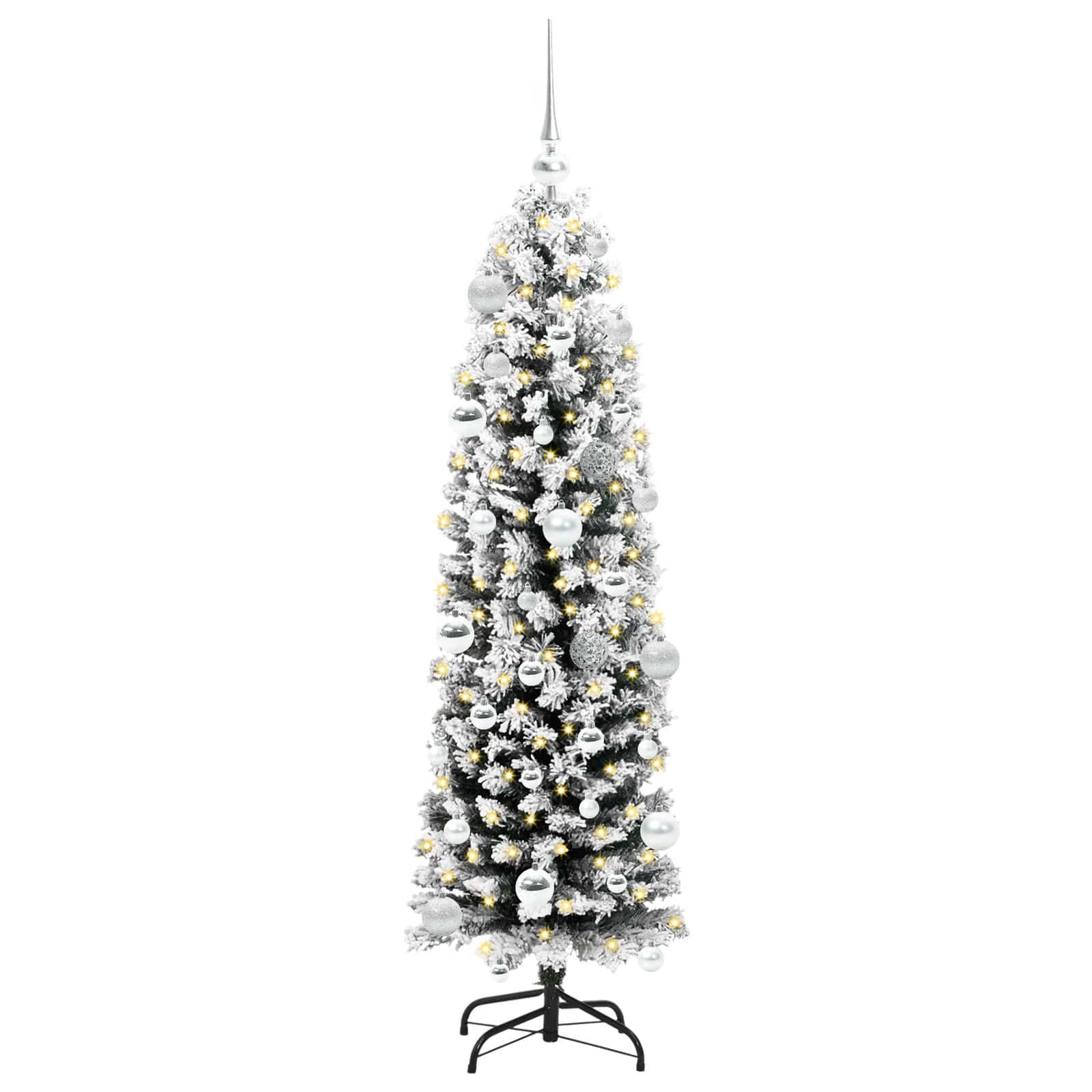 Künstlicher Weihnachtsbaum mit 150 LEDs mit Ständer Grün 150 cm