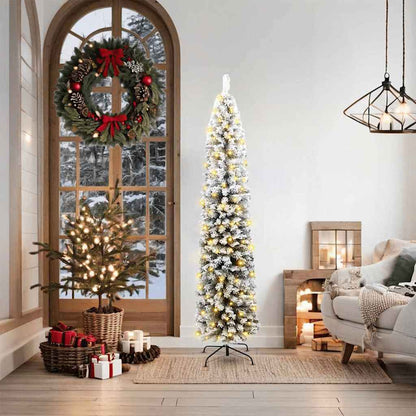 Künstlicher Weihnachtsbaum mit 300 LEDs mit Ständer Grün 180 cm