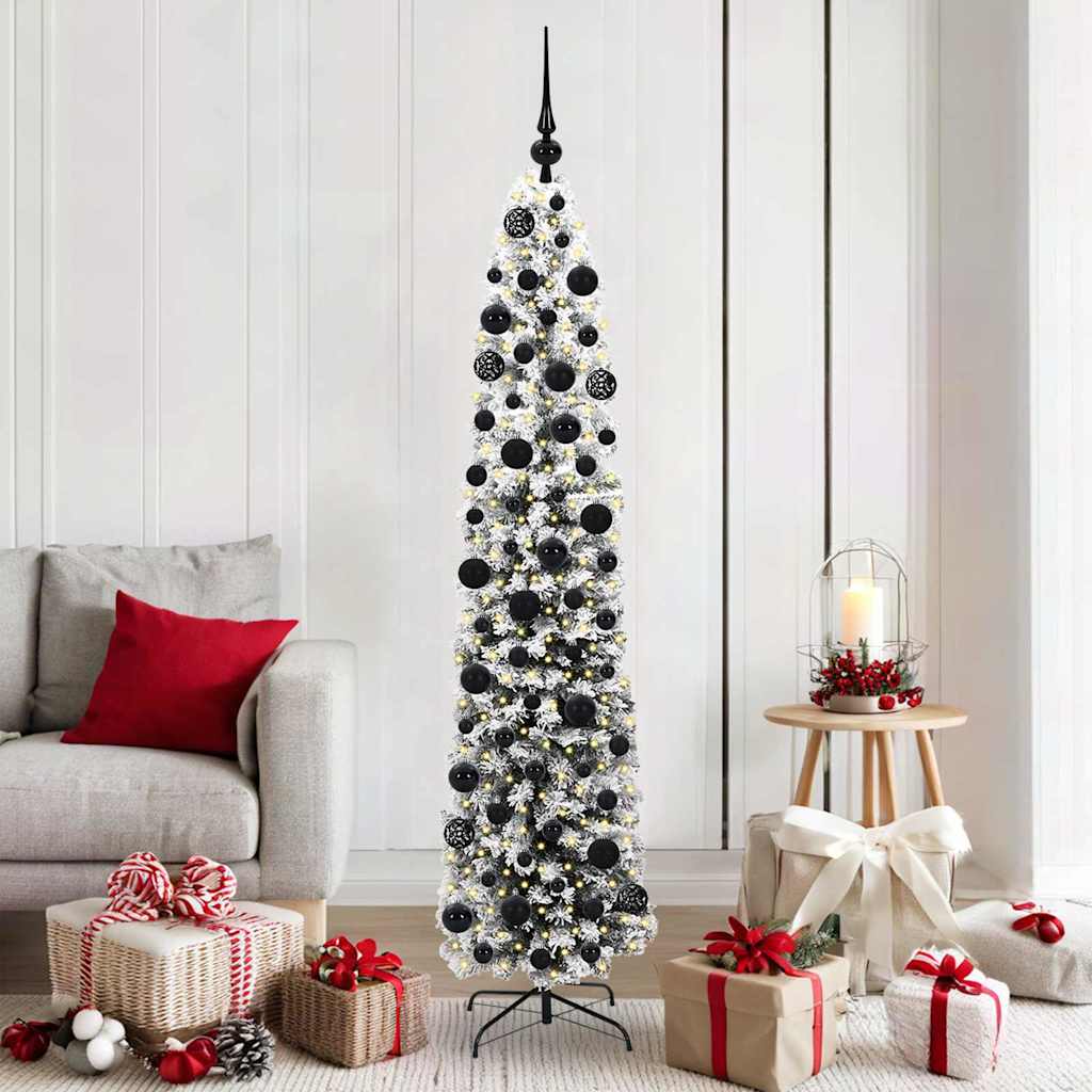 Künstlicher Weihnachtsbaum mit 300 LEDs mit Ständer Grün 180 cm