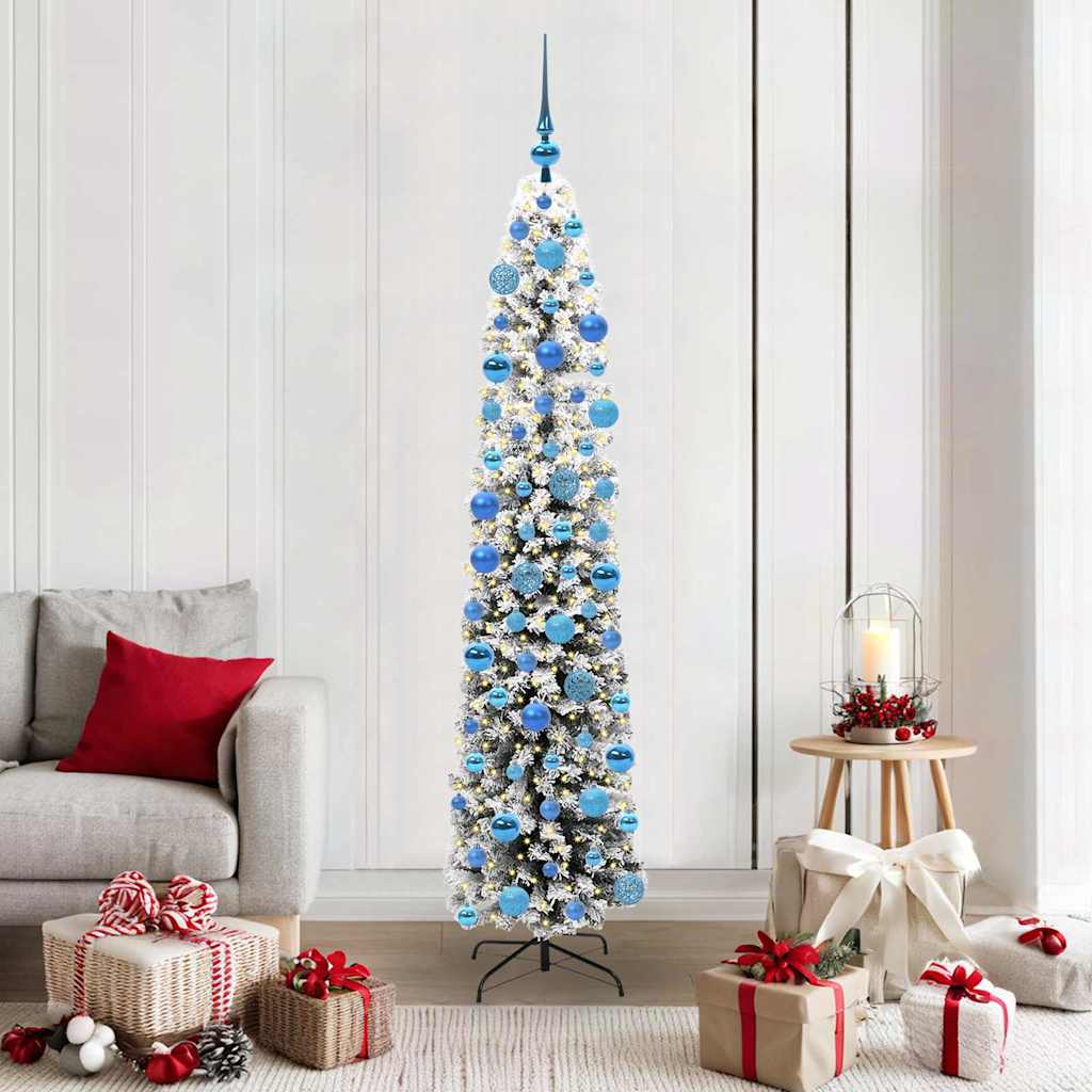 Künstlicher Weihnachtsbaum mit 300 LEDs mit Ständer Grün 180 cm