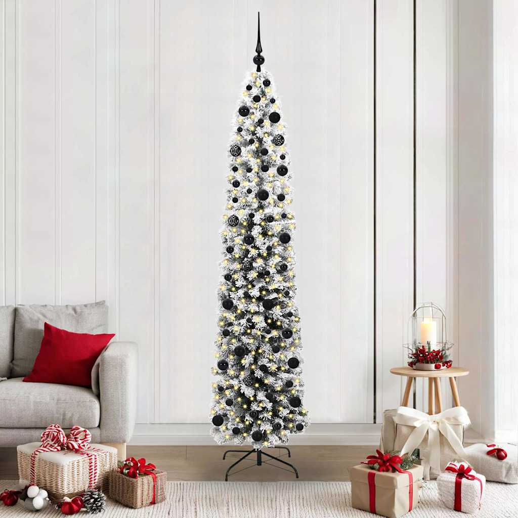 Künstlicher Weihnachtsbaum mit 300 LEDs mit Ständer Grün 210 cm