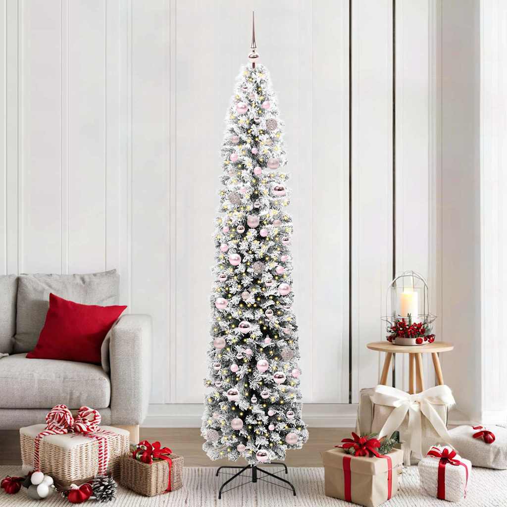 Künstlicher Weihnachtsbaum mit 300 LEDs mit Ständer Grün 210 cm