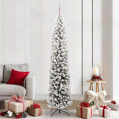 Künstlicher Weihnachtsbaum mit 300 LEDs mit Ständer Grün 210 cm