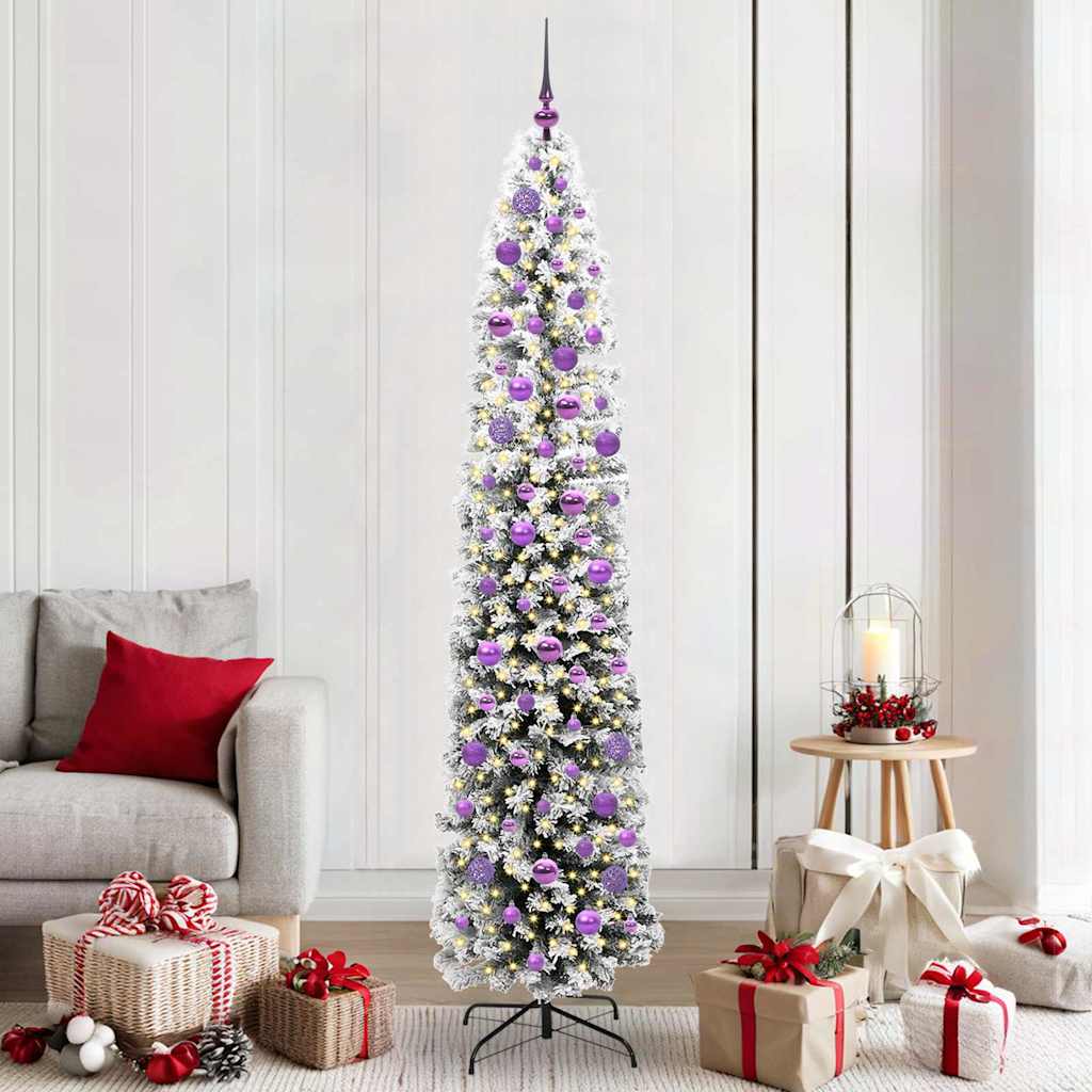 Künstlicher Weihnachtsbaum mit 300 LEDs mit Ständer Grün 210 cm
