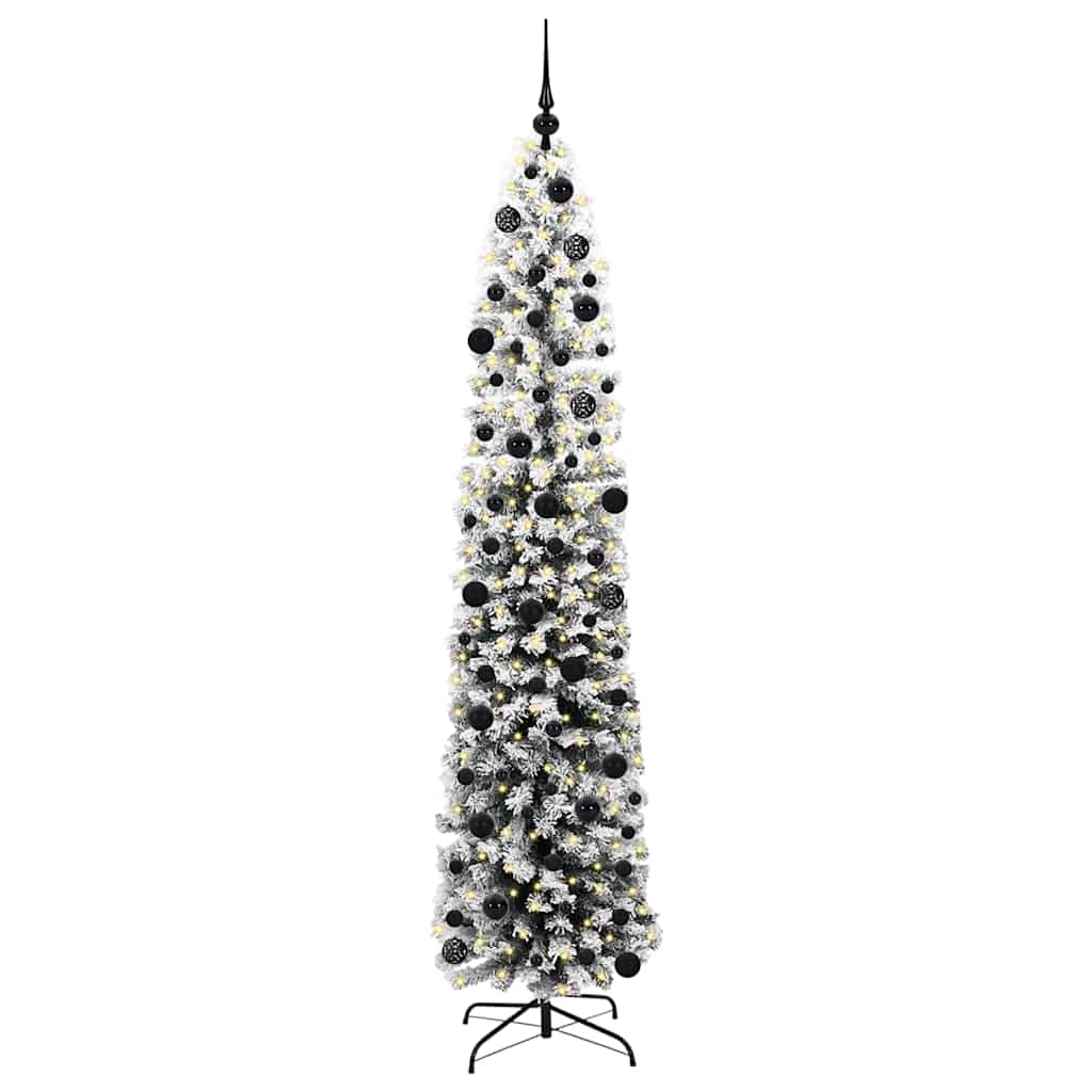 Künstlicher Weihnachtsbaum mit 300 LEDs mit Ständer Grün 240 cm
