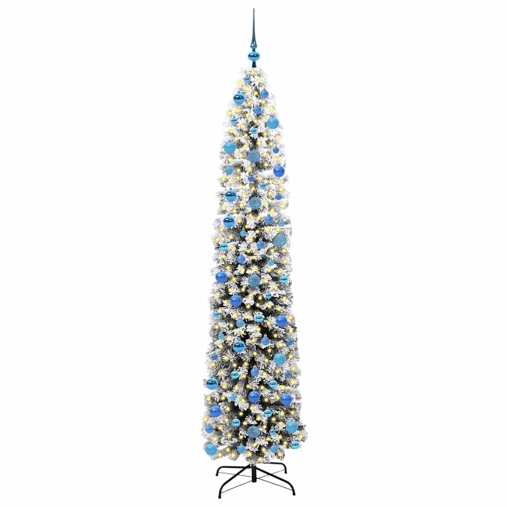 Künstlicher Weihnachtsbaum mit 300 LEDs mit Ständer Grün 240 cm