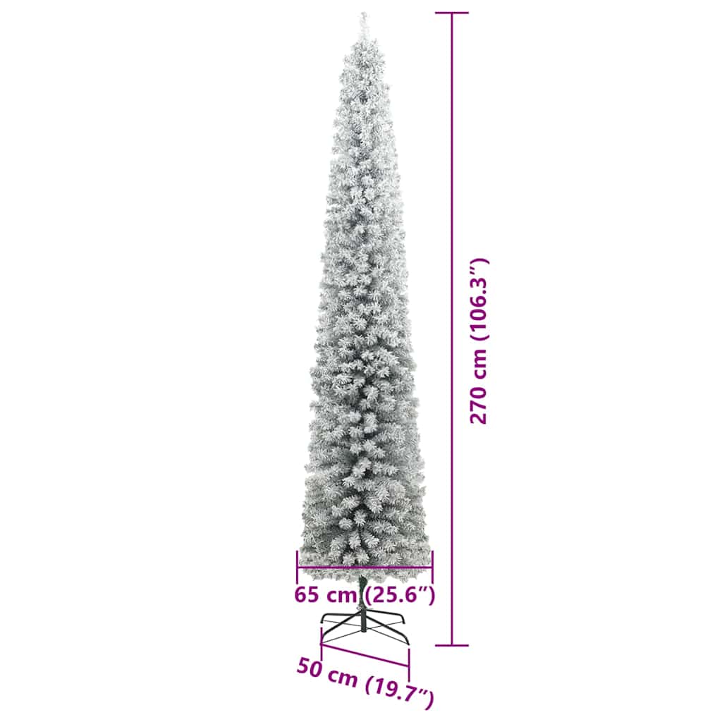Künstlicher Weihnachtsbaum mit 300 LEDs mit Ständer Grün 270 cm