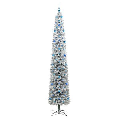 Künstlicher Weihnachtsbaum mit LED-Beleuchtung Grün und Weiß