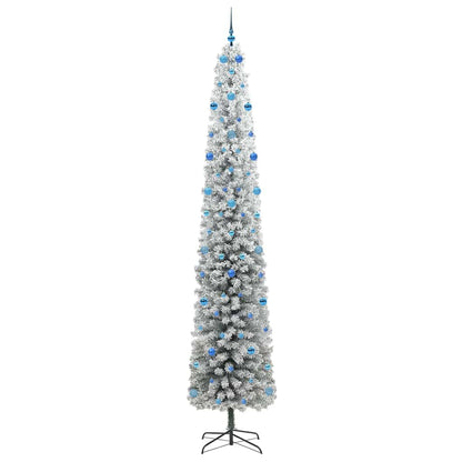 Künstlicher Weihnachtsbaum mit LED-Beleuchtung Grün und Weiß