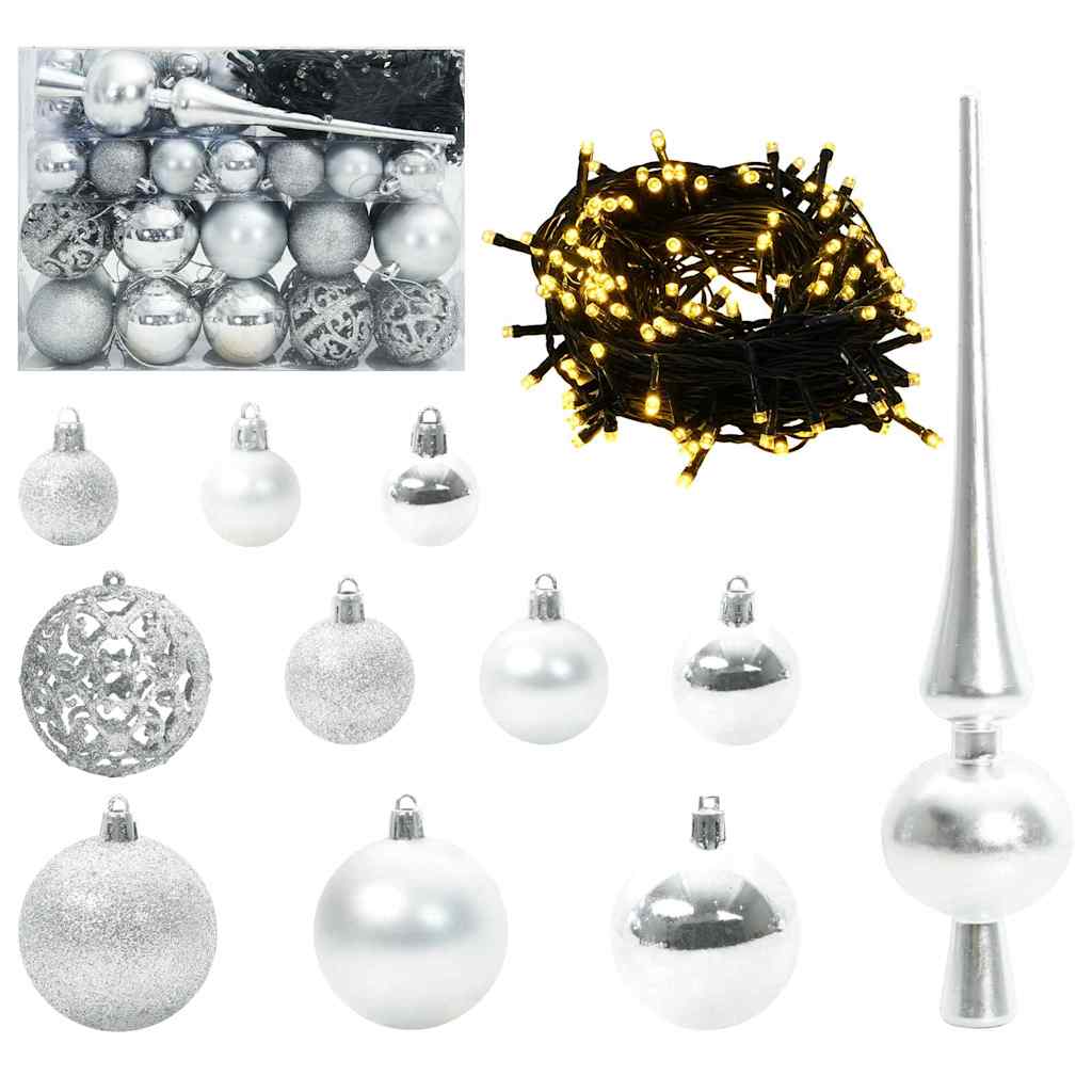 Künstlicher klappbarer Weihnachtsbaum mit Tannenzapfen 150 cm