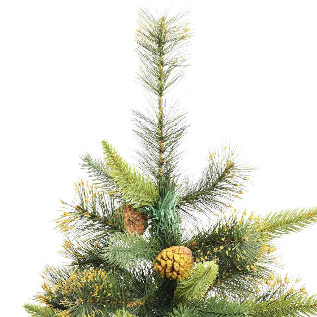 Künstlicher klappbarer Weihnachtsbaum mit Tannenzapfen 180 cm