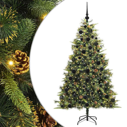Künstlicher klappbarer Weihnachtsbaum mit Tannenzapfen 180 cm