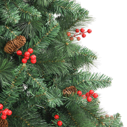 Künstlicher Weihnachtsbaum 300 LEDs Warmes Weiß PVC und Metall