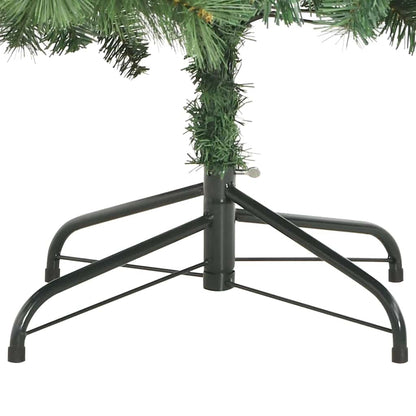 Künstlicher Weihnachtsbaum 300 LEDs Warmes Weiß PVC und Metall