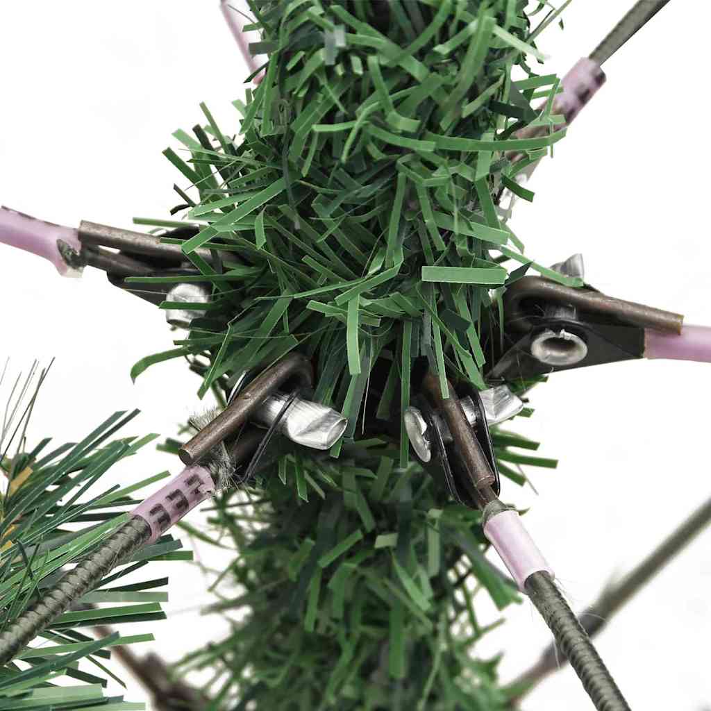 Künstlicher Weihnachtsbaum 300 LEDs Warmes Weiß PVC und Metall