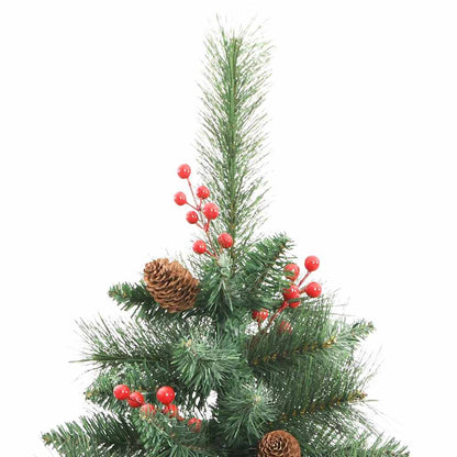 Künstlicher Weihnachtsbaum 300 LEDs Warmes Weiß PVC und Metall