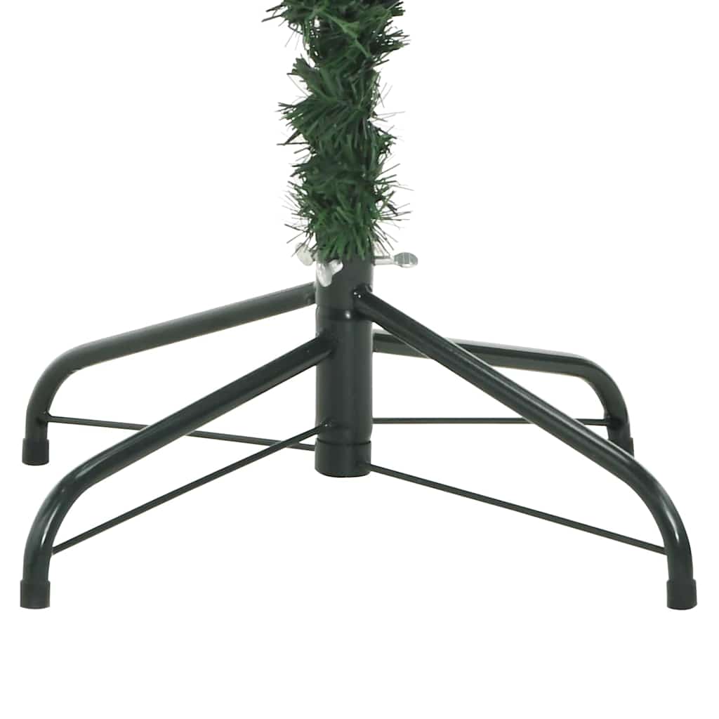 Künstlicher Weihnachtsbaum Grün und Weiß 210 cm