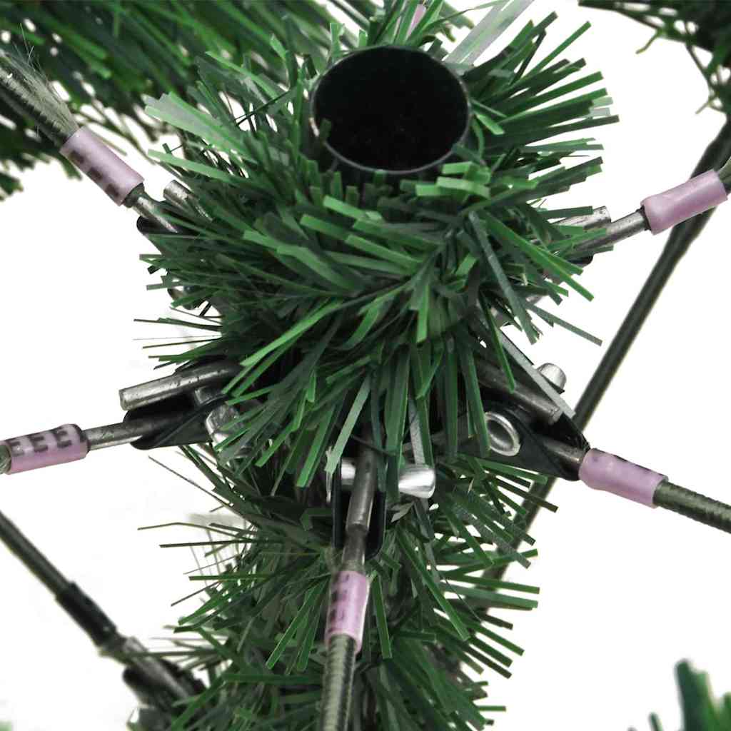 Künstlicher Weihnachtsbaum Grün und Weiß 210 cm